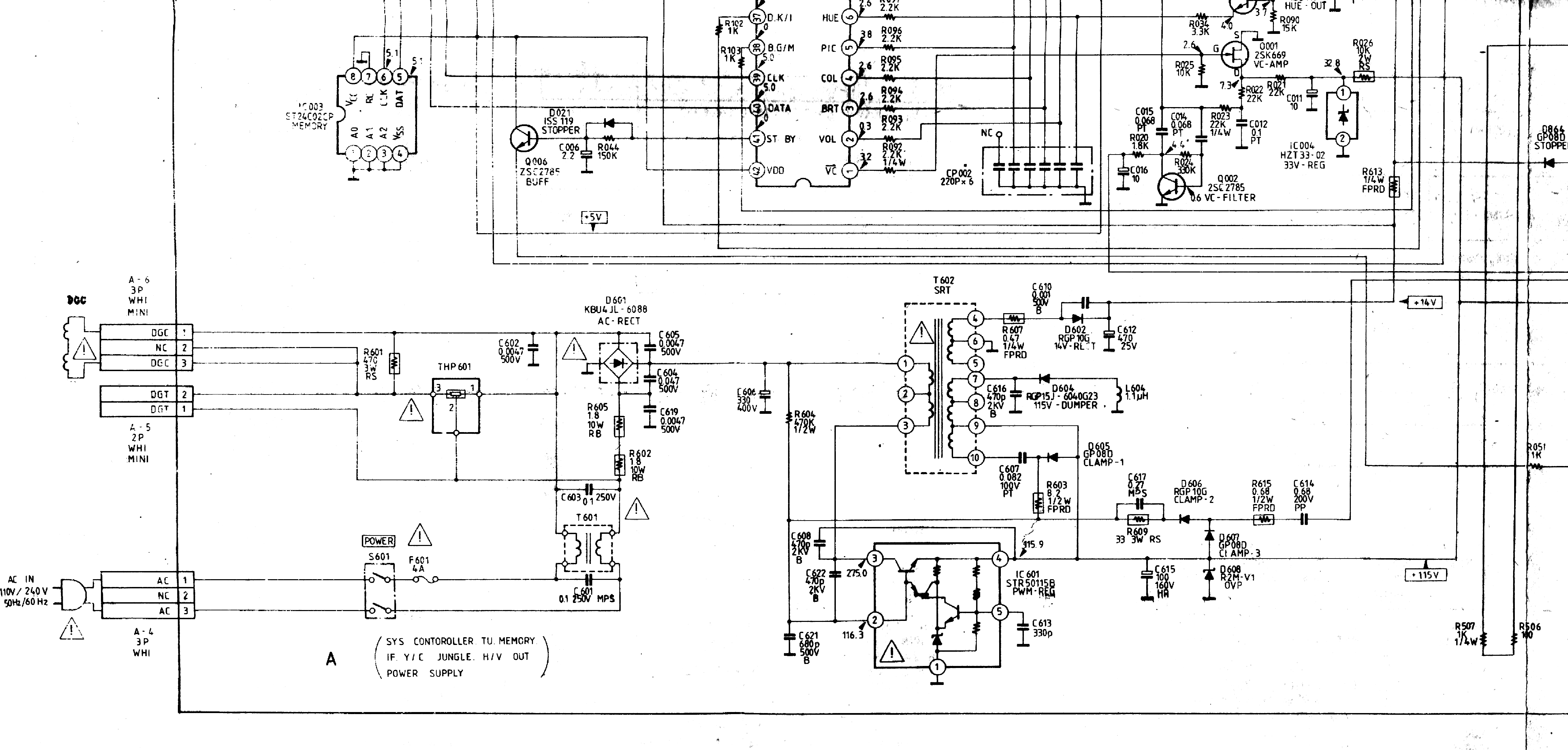 Sony kv m2100k схема